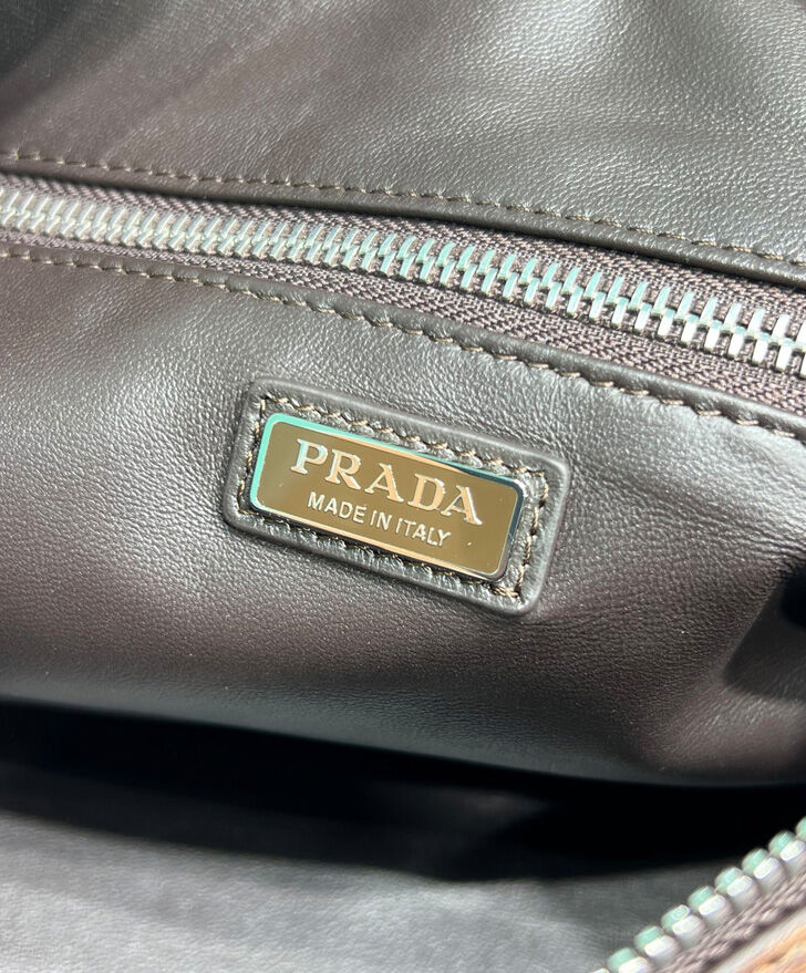 Prada Small Nappa Leather Duffle Bag 2VC046 Dark Coffee